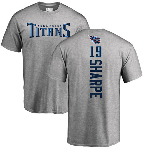 Tennessee Titans Men Ash Tajae Sharpe Backer NFL Football #19 T Shirt->youth nfl jersey->Youth Jersey